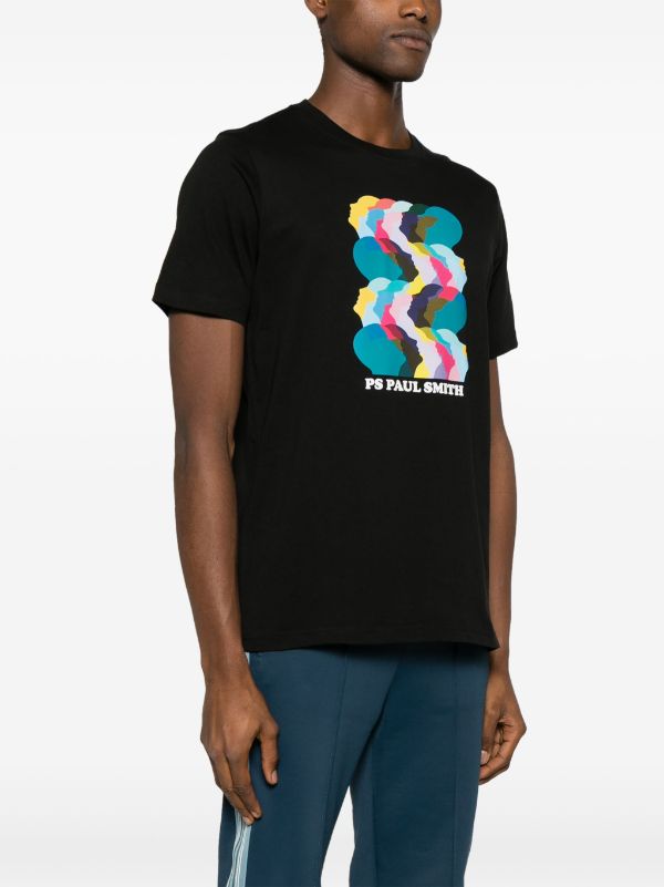 PS Paul Smith Heads Up-print Cotton T-shirt - Farfetch