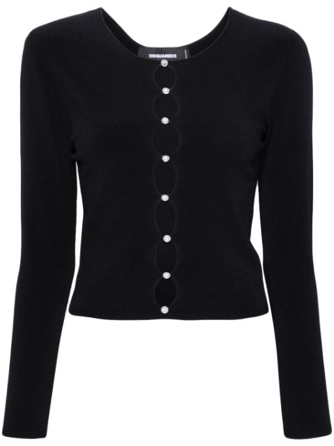 DSQUARED2 pearl-embellished knit top Women