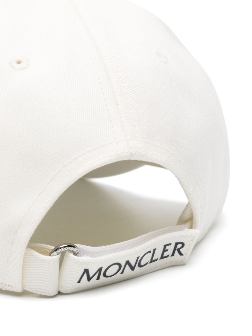 Shop Moncler Logo-patch Cotton Cap In Neutrals