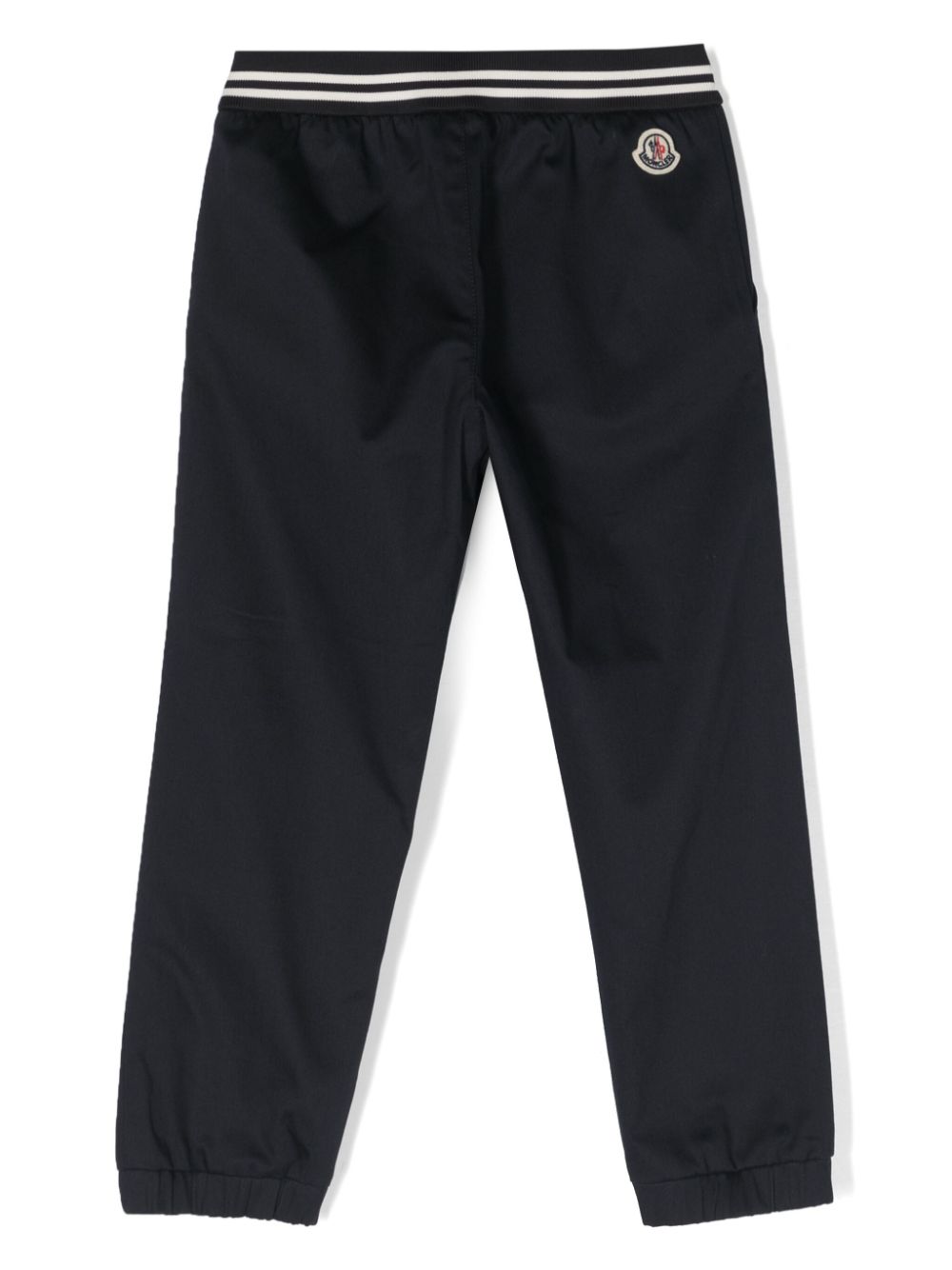 Moncler Enfant elasticated-waist tapered-leg trousers - Blue