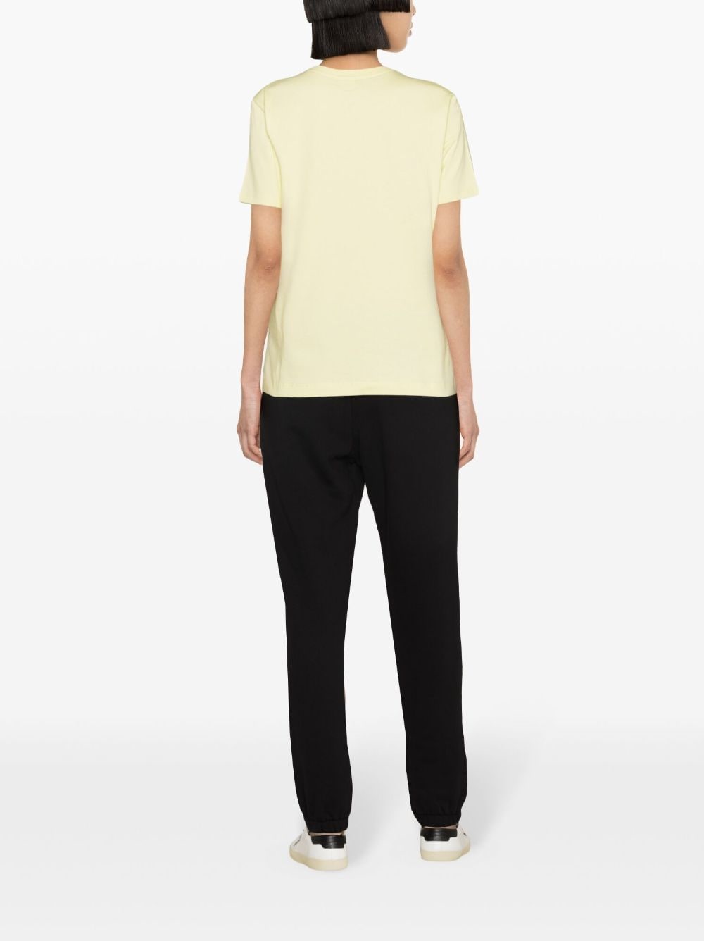 Shop Ps By Paul Smith Zebra-patch Cotton T-shirt In Yellow