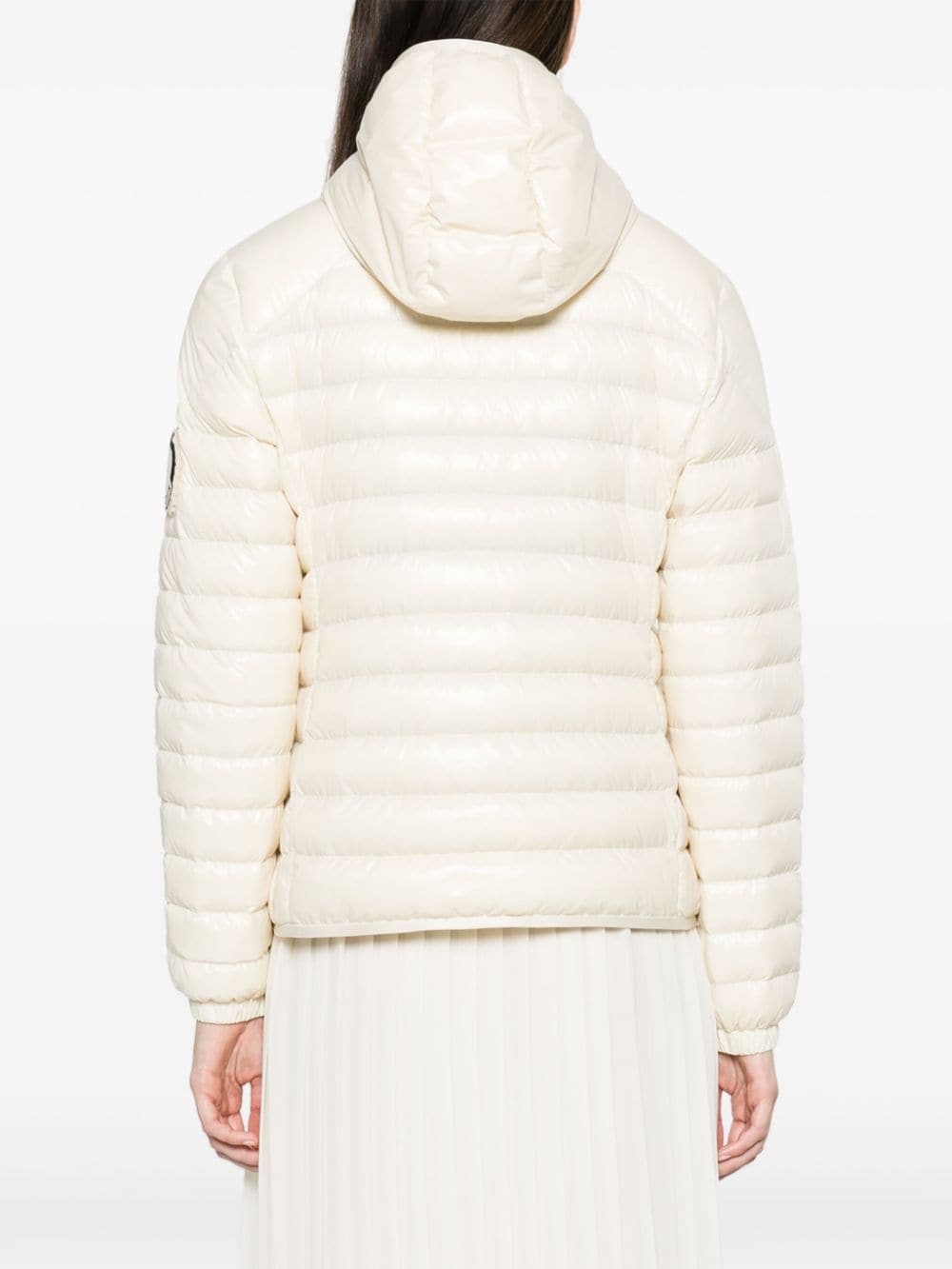 Shop Moncler Bixi Down Puffer Jacket In Neutrals