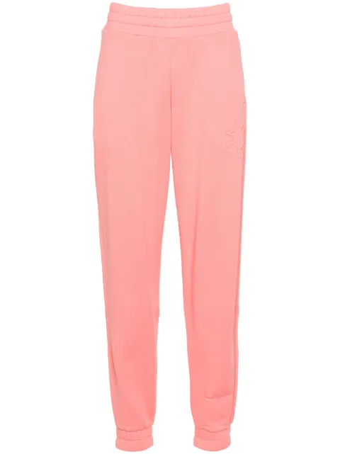 Moncler high-waisted logo-embossed track pants