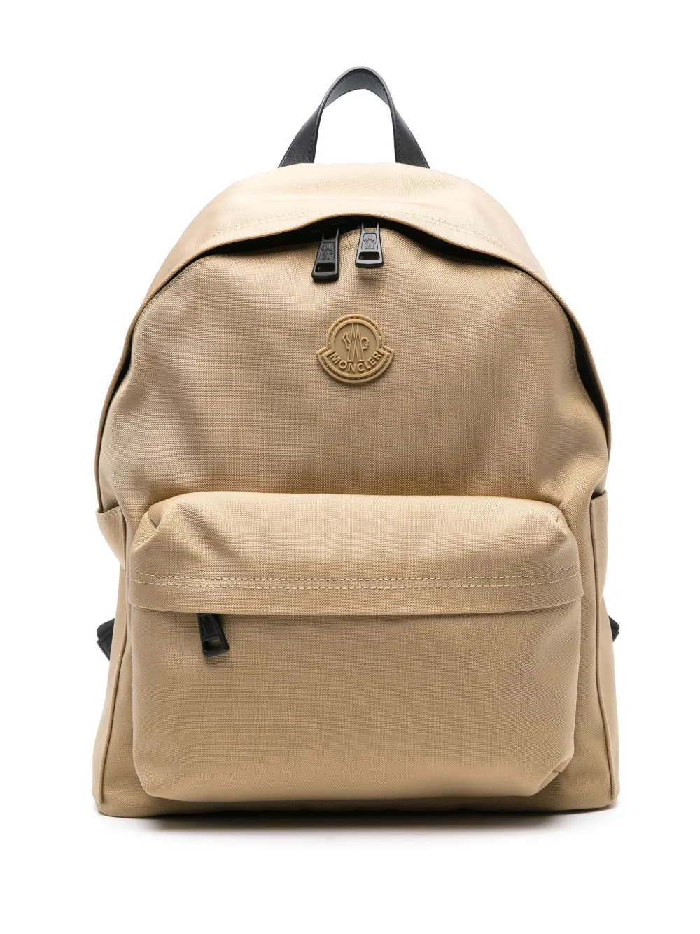 Moncler New Pierrick Logo-patch Backpack In Neutrals