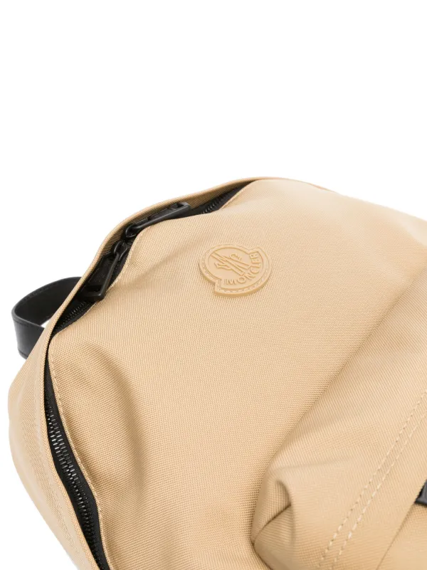 Moncler New Pierrick logo-patch Backpack | Neutrals | FARFETCH