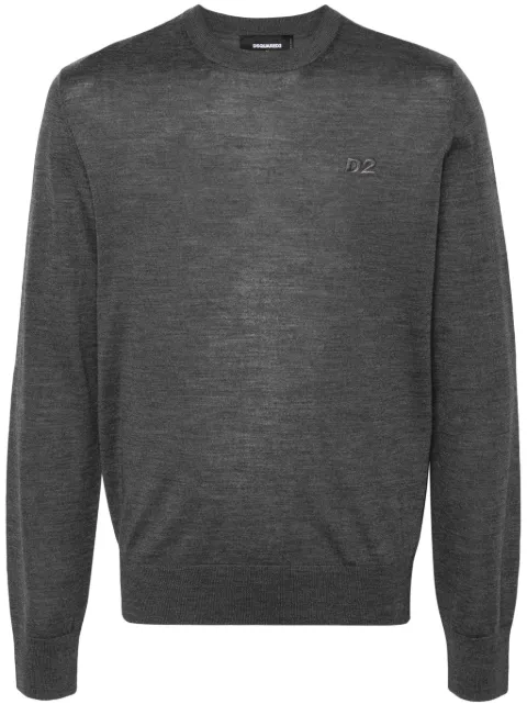 DSQUARED2 embroidered-logo ribbed jumper