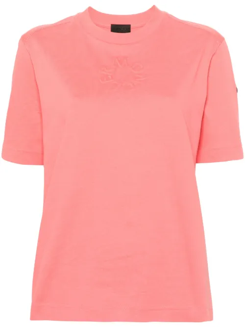 T-shirt en coton à logo embossé - Moncler - Modalova