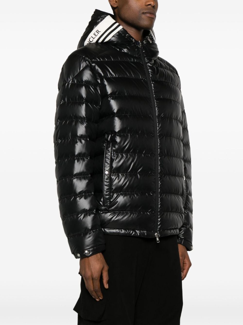 Shop Moncler Cornour Down Puffer Jacket In Black