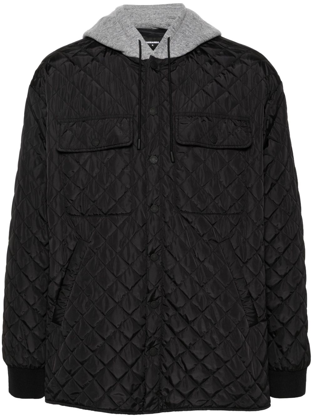 DSQUARED2 quilted hooded jacket - Black