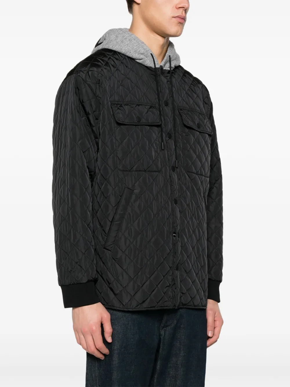 Dsquared2 Man Jacket Black Size L Polyamide In Black
