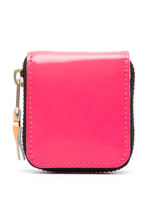 Comme Des Garçons Wallet zip-fastening leather coin purse