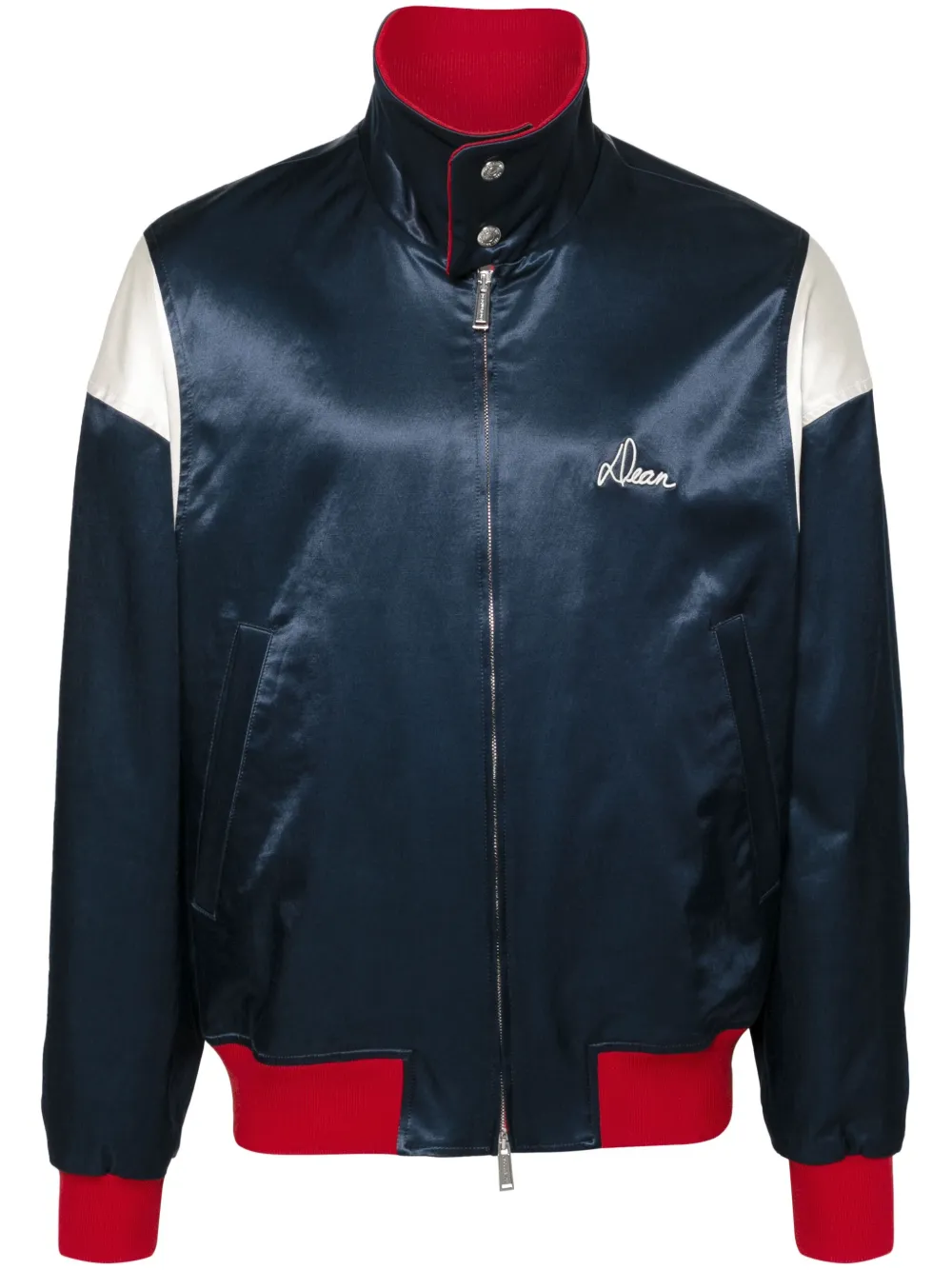 Dsquared2 Bowling satin-finish jacket - Blue