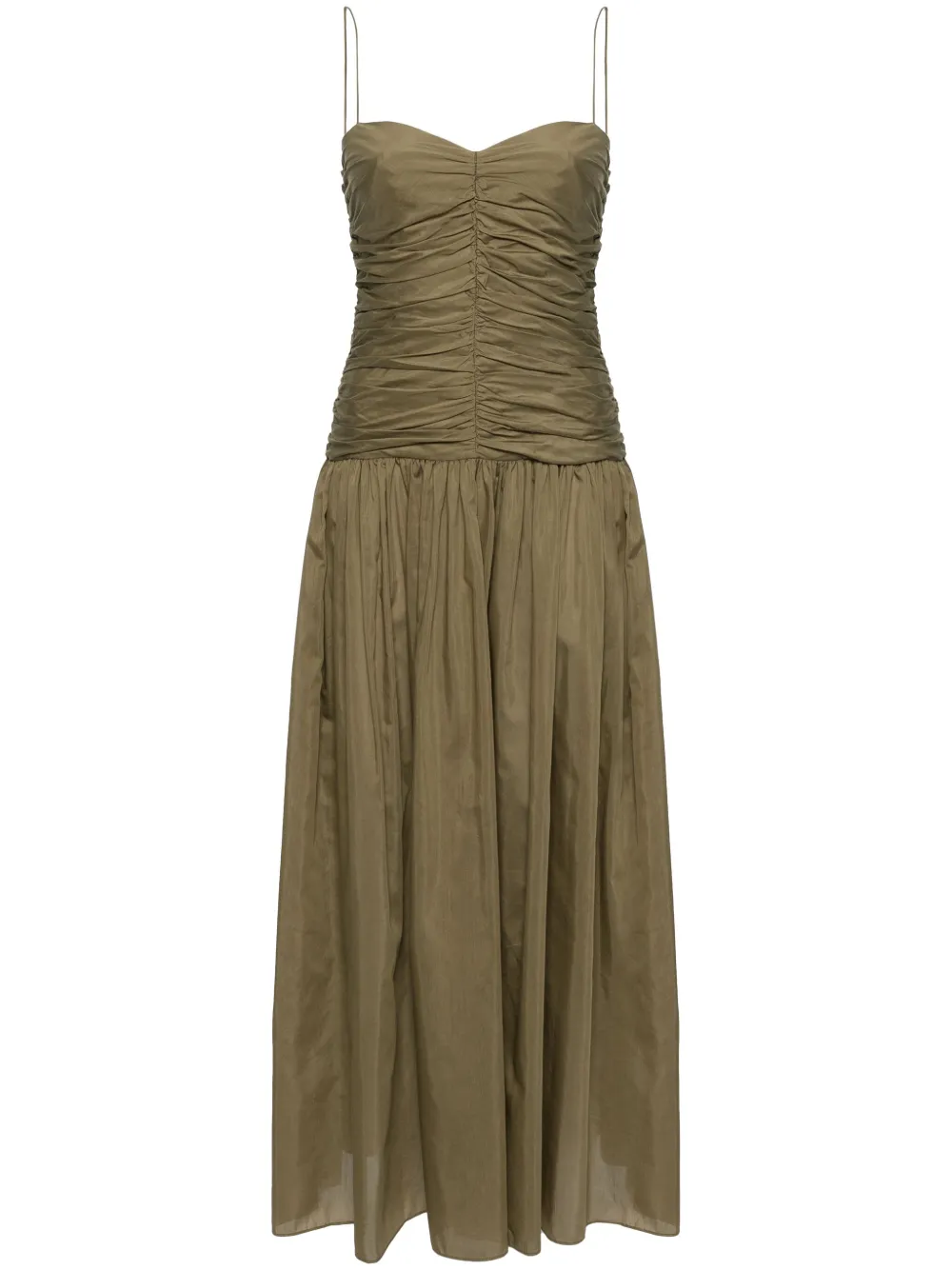 Matteau Abito midi con punto vita basso - Verde