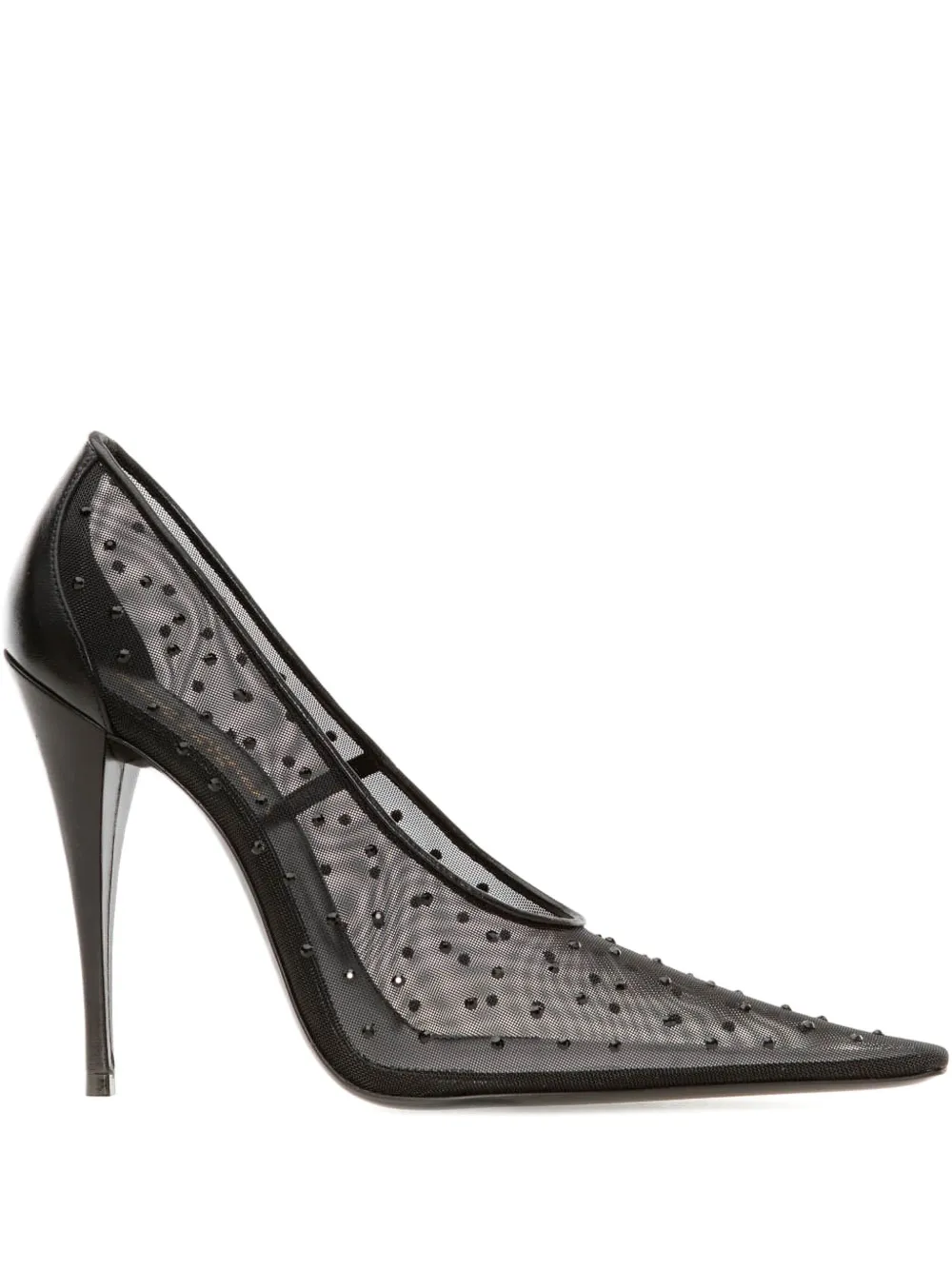 Saint Laurent Anja 115mm rhinestoned pumps | Black | Image 1