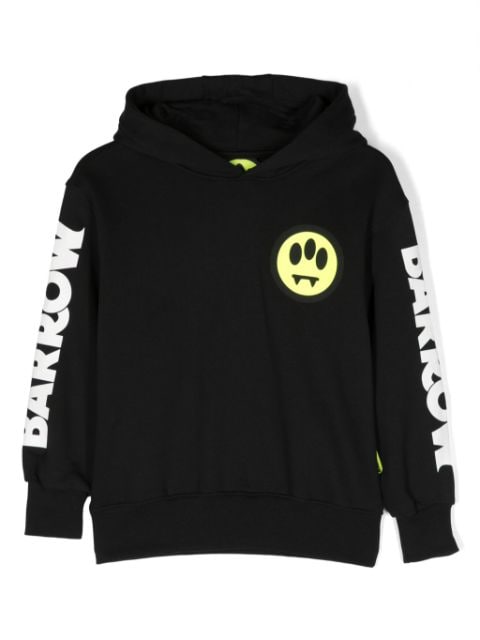 Barrow kids logo-print cotton hoodie