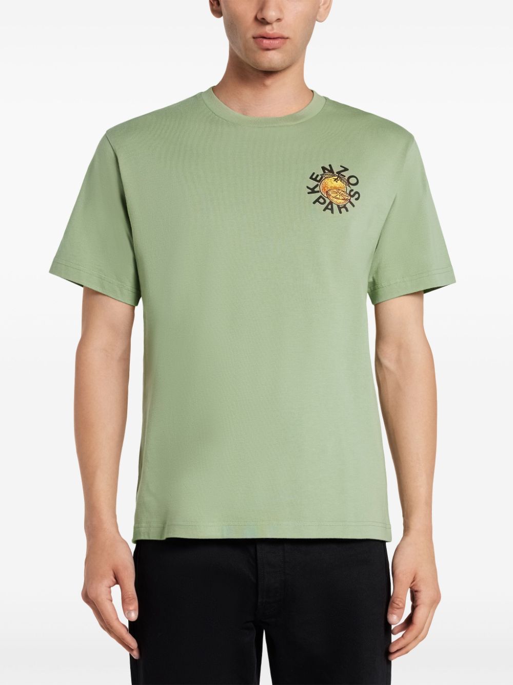 Kenzo T-shirt met logoprint - Groen