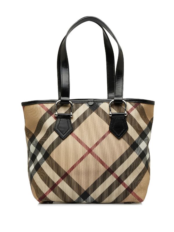 Burberry Pre-Owned Supernova Check Tote Bag - Farfetch