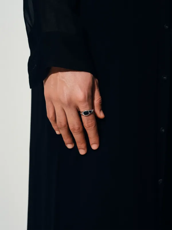TOMWOOD Joe Ring シルバー 52 Joe Ring Polished Onyx - Tom Wood Project Official Online Store