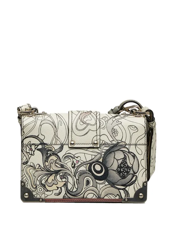 Prada Pre Owned 2018 Glace Rabbit Cahier Crossbody Bag Farfetch