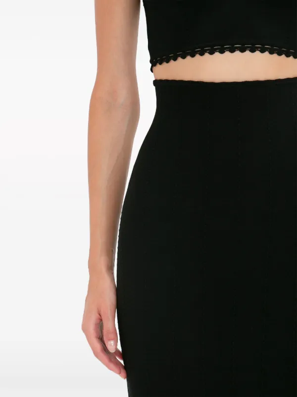 VVB(Victoria Victoria Beckham) スカート Victoria Beckham VB Body scallop-trim Flared Skirt | Black