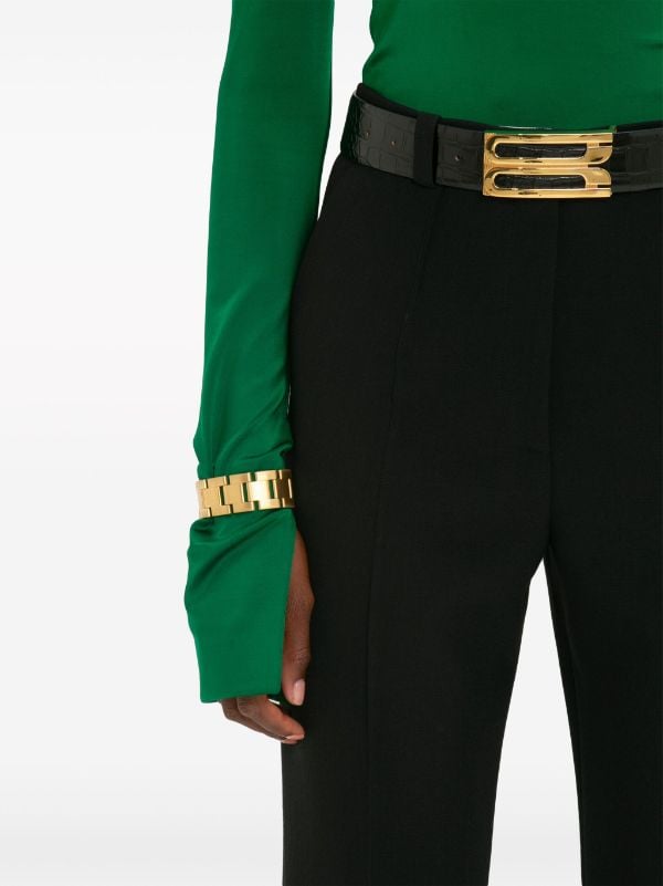 Victoria Beckham long-sleeve gathered-detail Top - Farfetch