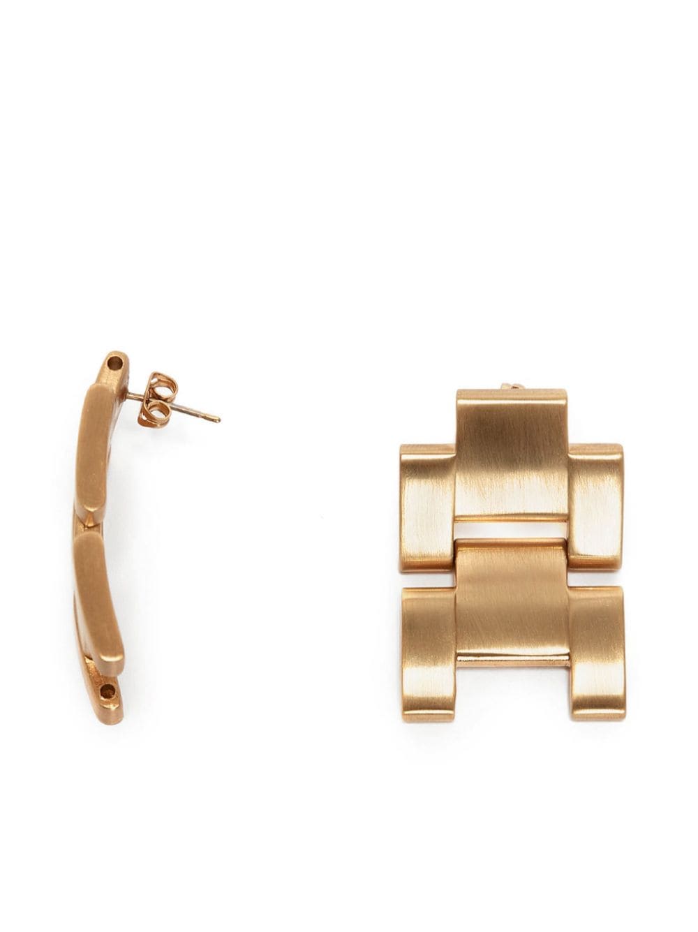 Shop Victoria Beckham Jumbo Chain Earrings In Gold
