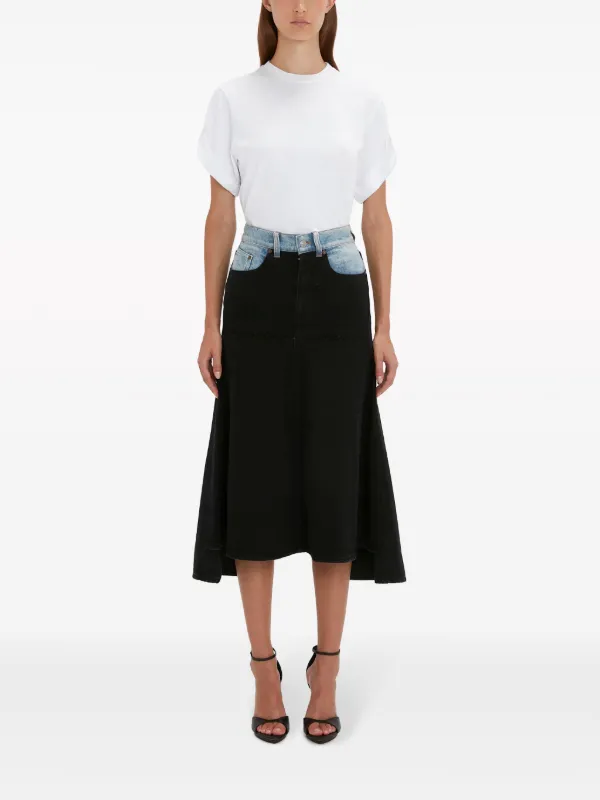 Victoria Beckham Patched デニムスカート - Farfetch