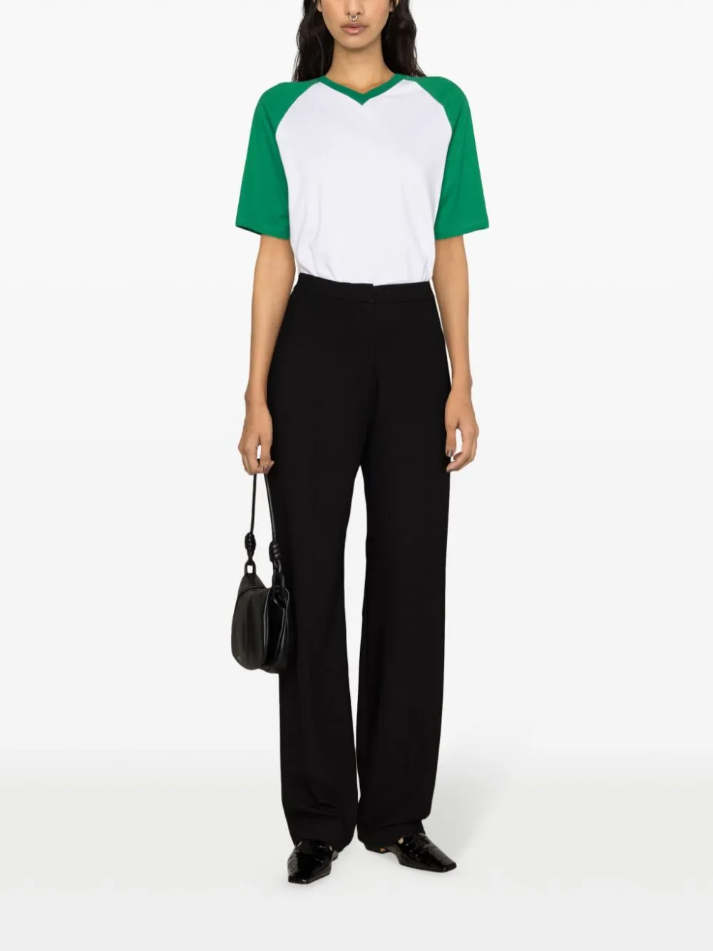 Victoria Beckham Football T-shirt van biologisch katoen Wit