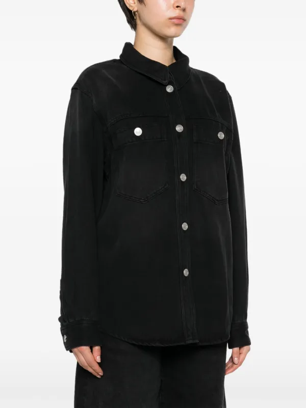 ISABEL MARANT Talbot デニムシャツ | ブラック | FARFETCH JP