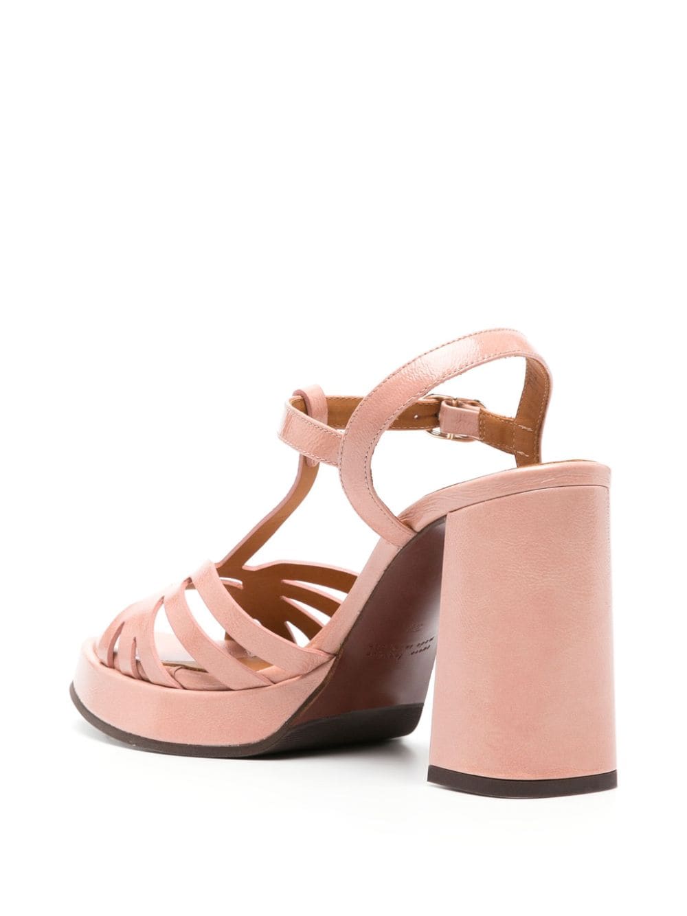 Shop Chie Mihara Abay 85mm Leather Sandals In Pink