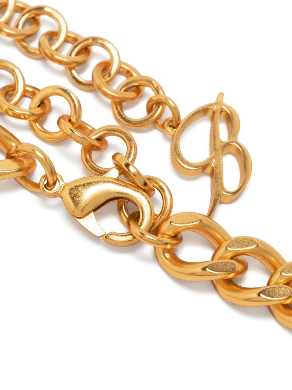 Shop Blumarine Rose-charm Choker Necklace In Gold