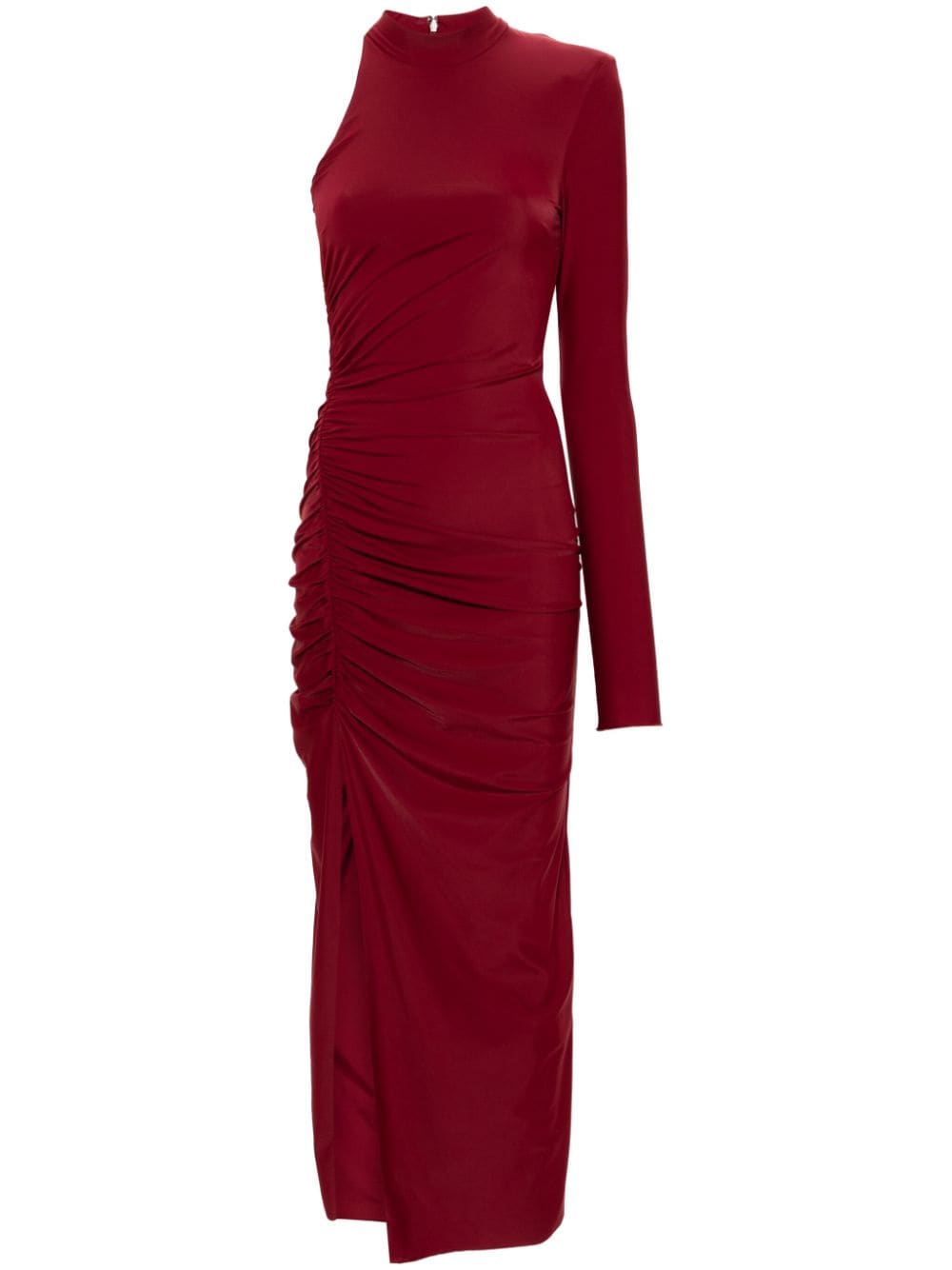 Rotate Birger Christensen One-shoulder-maxikleid In Burgund