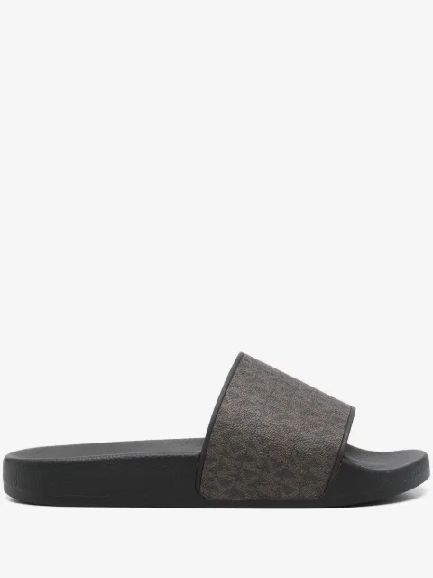 Michael Kors Jake monogram slides