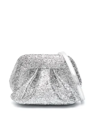 Themoirè Bios pleated clutch bag - Green