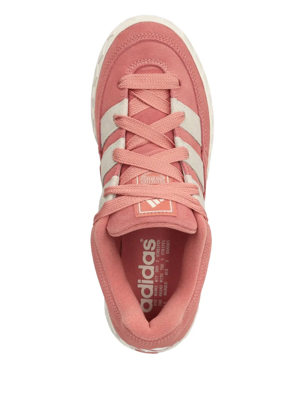 adidas Adimatic suede three-stripe sneakers Pink