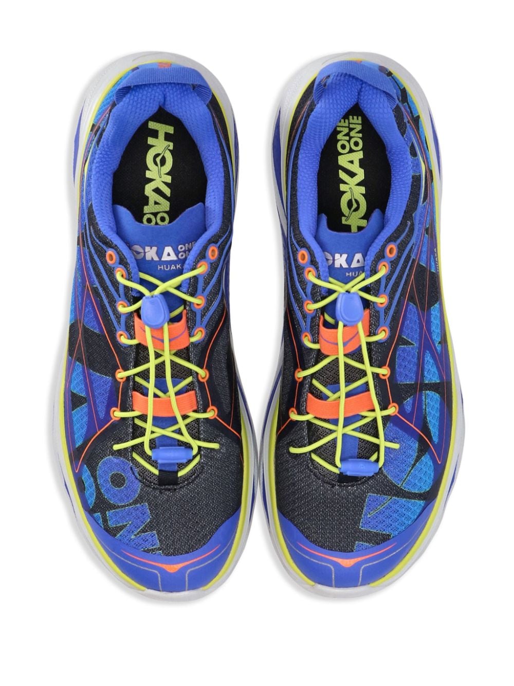 Shop Hoka Huaka Origins Lace-up Sneakers In 蓝色