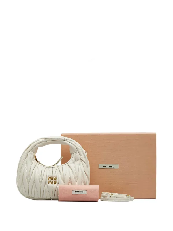 Miu Miu Mini Wander Matelassé Shoulder Bag - Farfetch