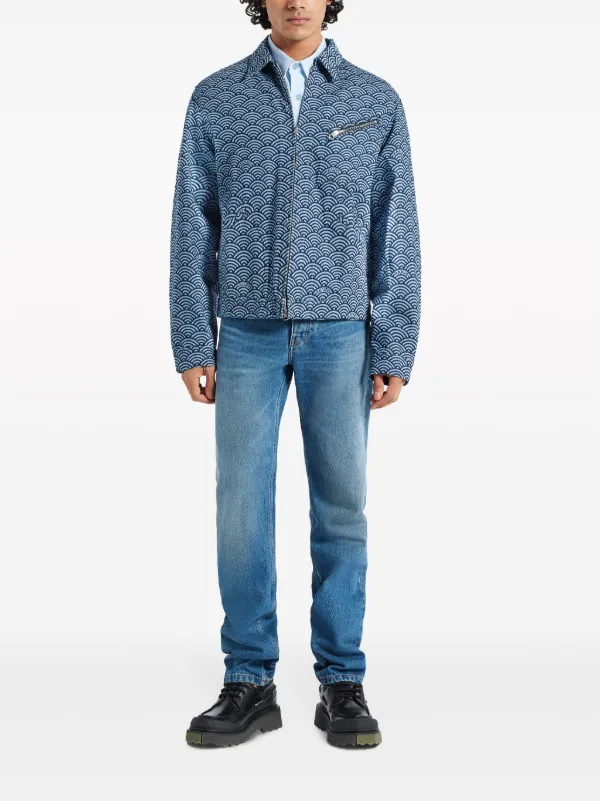 Kenzo 'KENZO Seigaiha' Denim Jacket | Blue | FARFETCH
