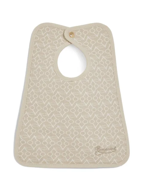 Bonpoint Bavaglino Clip con logo jacquard