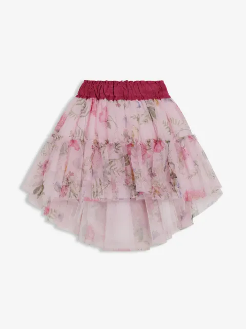 Monnalisa tutú largo con estampado floral