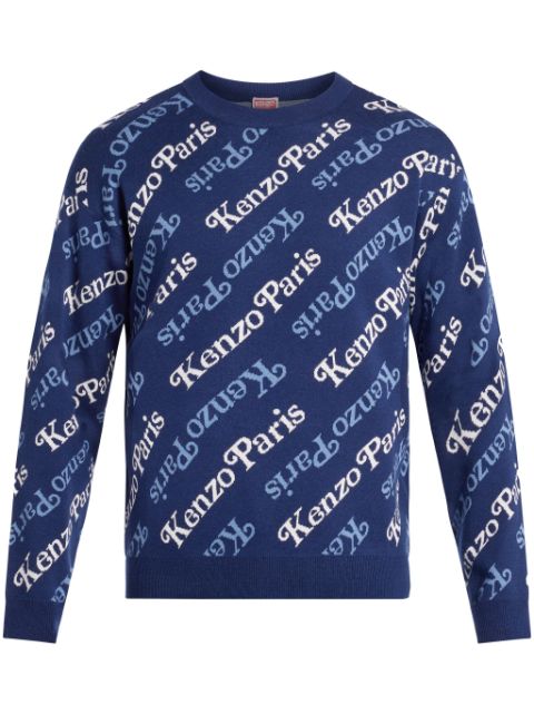 Kenzo all-over monogram jumper Men