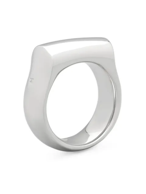 Tom Wood recycled sterling silver Crest band ring