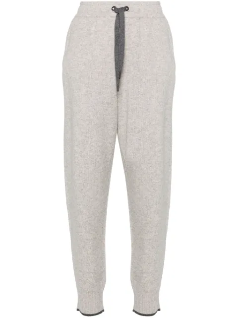 Brunello Cucinelli pantalones de cachemira con tiro medio
