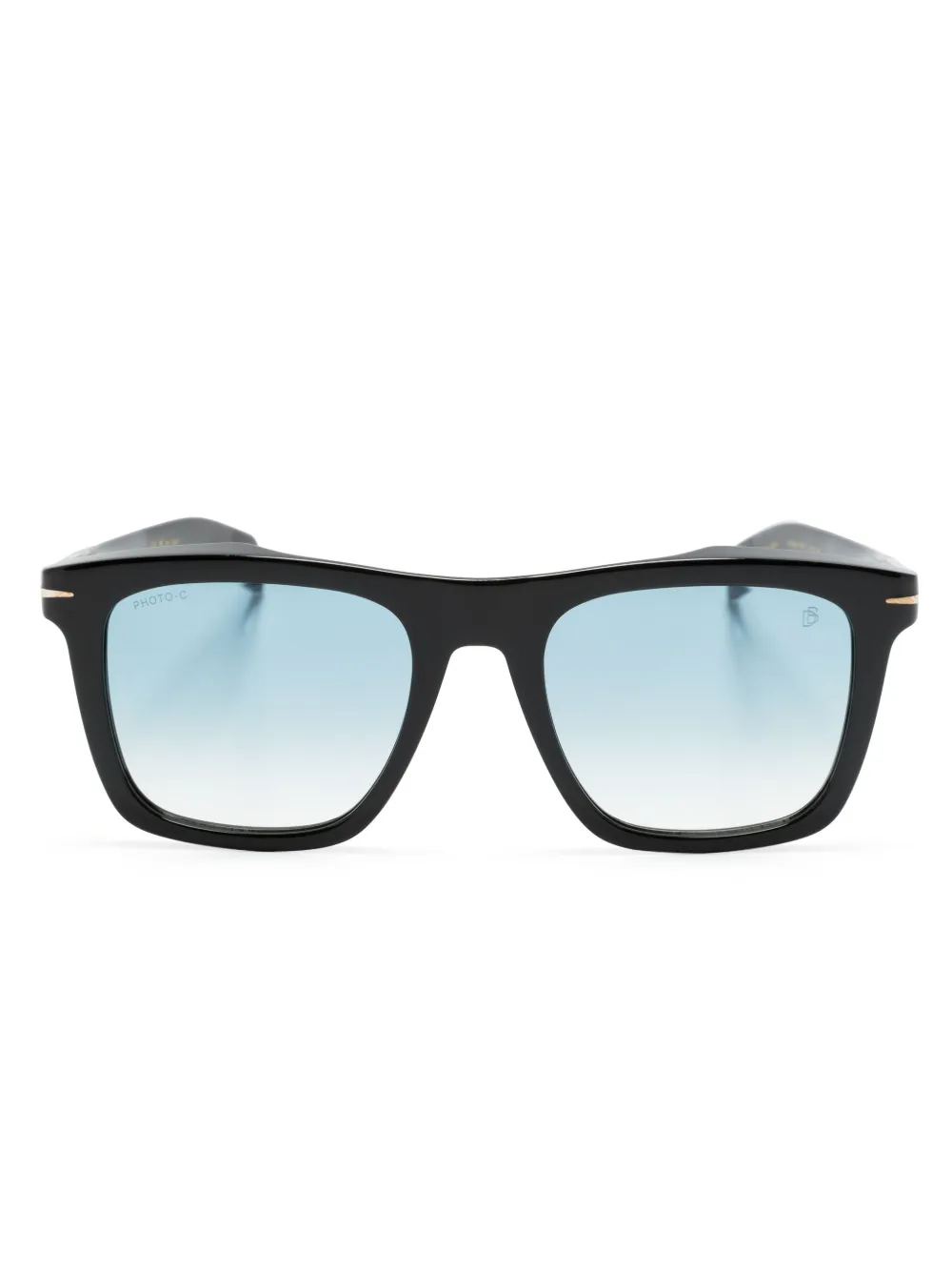 Eyewear by David Beckham Zonnebril met vierkant montuur Zwart