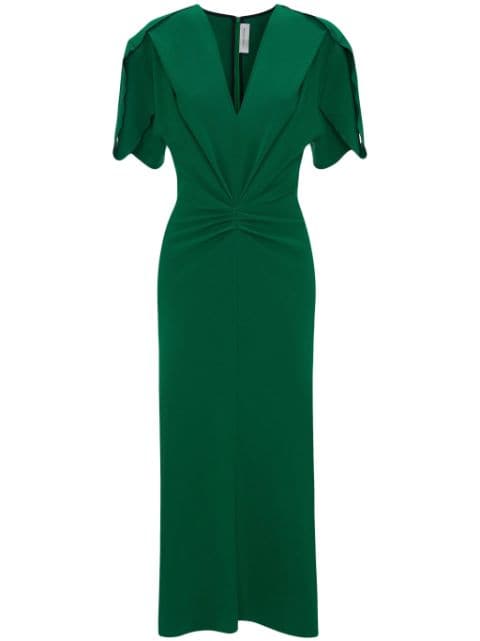 Victoria Beckham Midi-jurk met V-hals
