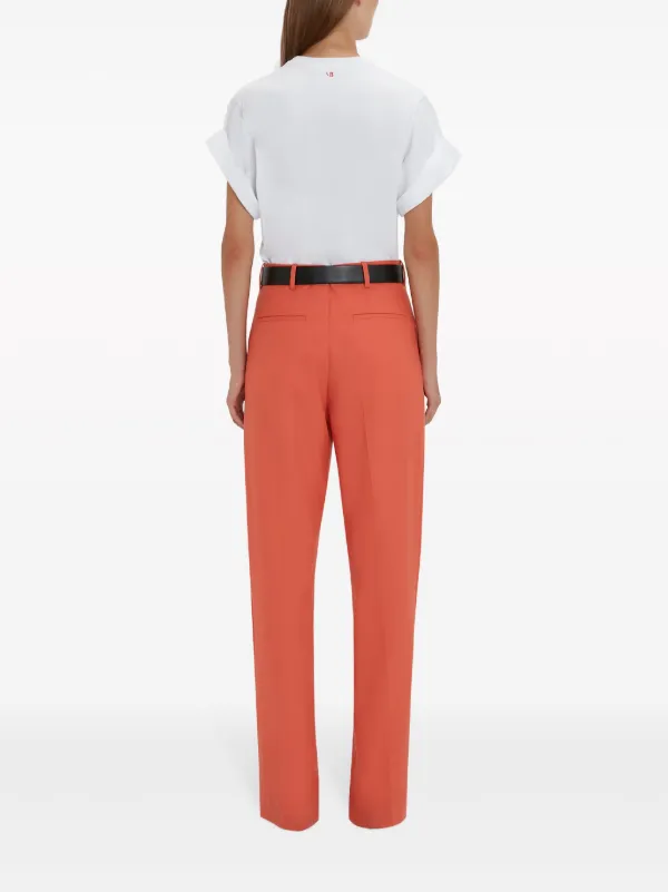 Victoria Beckham ワイドパンツ | オレンジ | FARFETCH JP