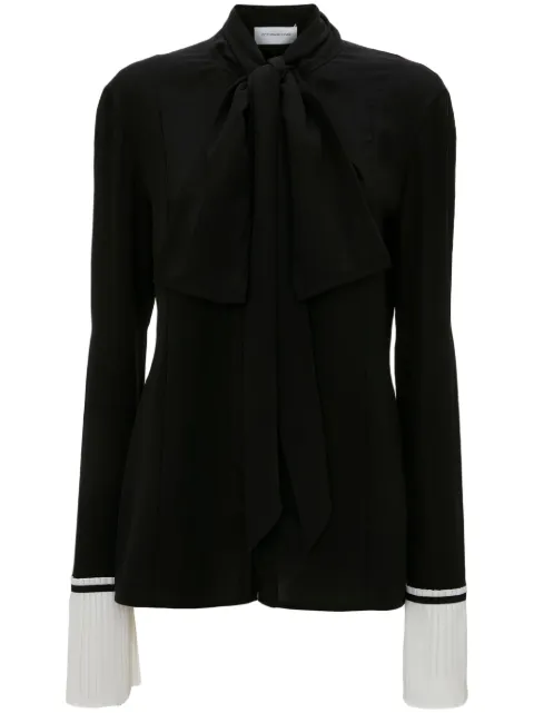 Victoria Beckham blusa con detalle plisado