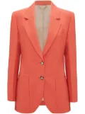 Victoria Beckham patch-pocket single-breasted blazer - Orange