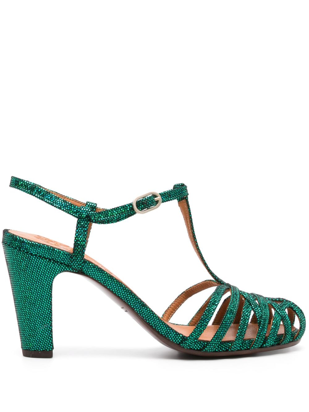 Chie Mihara Ku-quenu 90mm Caged Sandals In Green