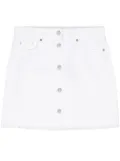 Michael Michael Kors frayed denim mini skirt - White